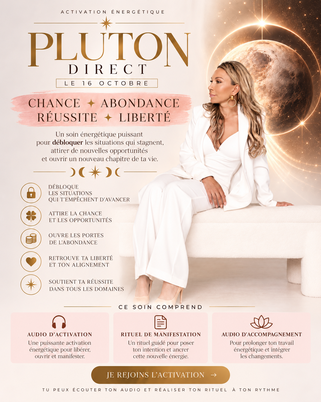 PLUTON DIRECT. GOLDEN PORTAIL- CHANCE-ABONDANCE-AMELIORATION- LIBERTE