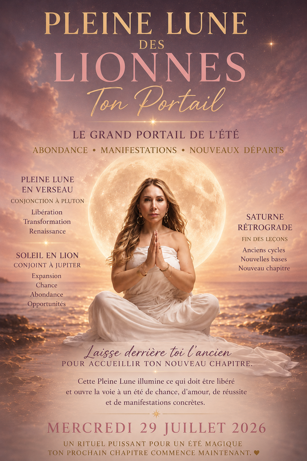 PLEINE LUNE DES LIONNES-ACTIVATION DE L'ABONDANCE