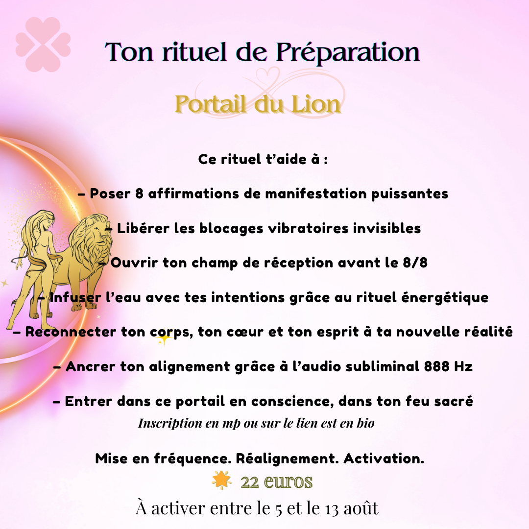 🌞 Rituel Portail du Lion