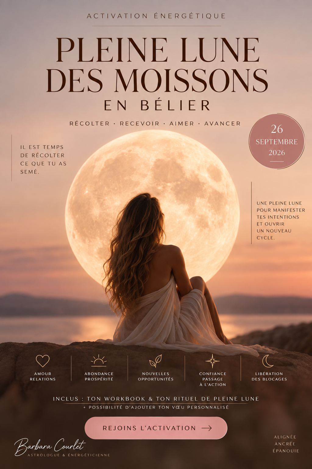🌕 PLEINE LUNE DES MOISSONS EN BÉLIER ♈