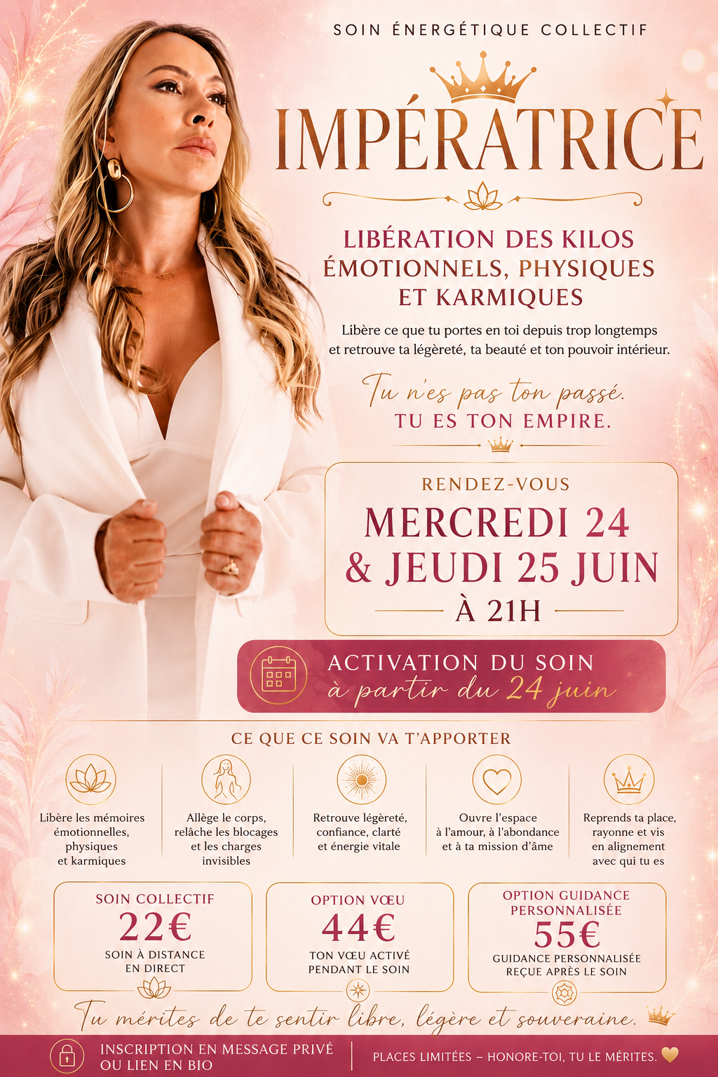IMPERATRICE- RITUEL DE LIBÉRATION DES KILOS EMOTIONNELS ET PHYSIQUES-