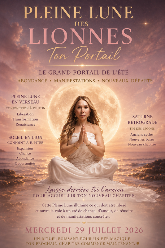 PLEINE LUNE DES LIONNES-ACTIVATION DE L'ABONDANCE