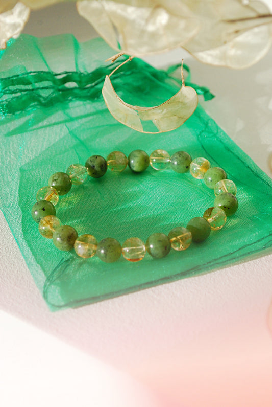 Abondance - CITRINE & JADE