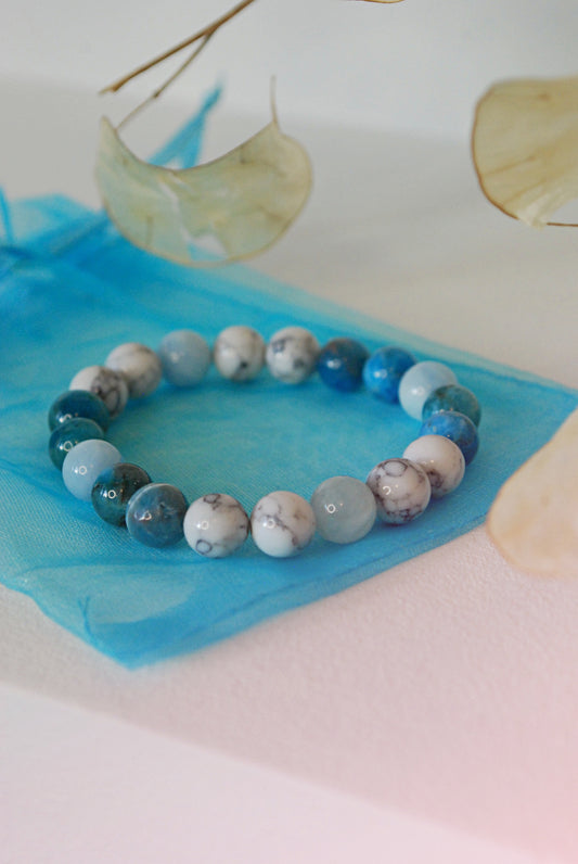 Kilos Émotionnels - APATITE, AIGUE MARINE & HOWLITE