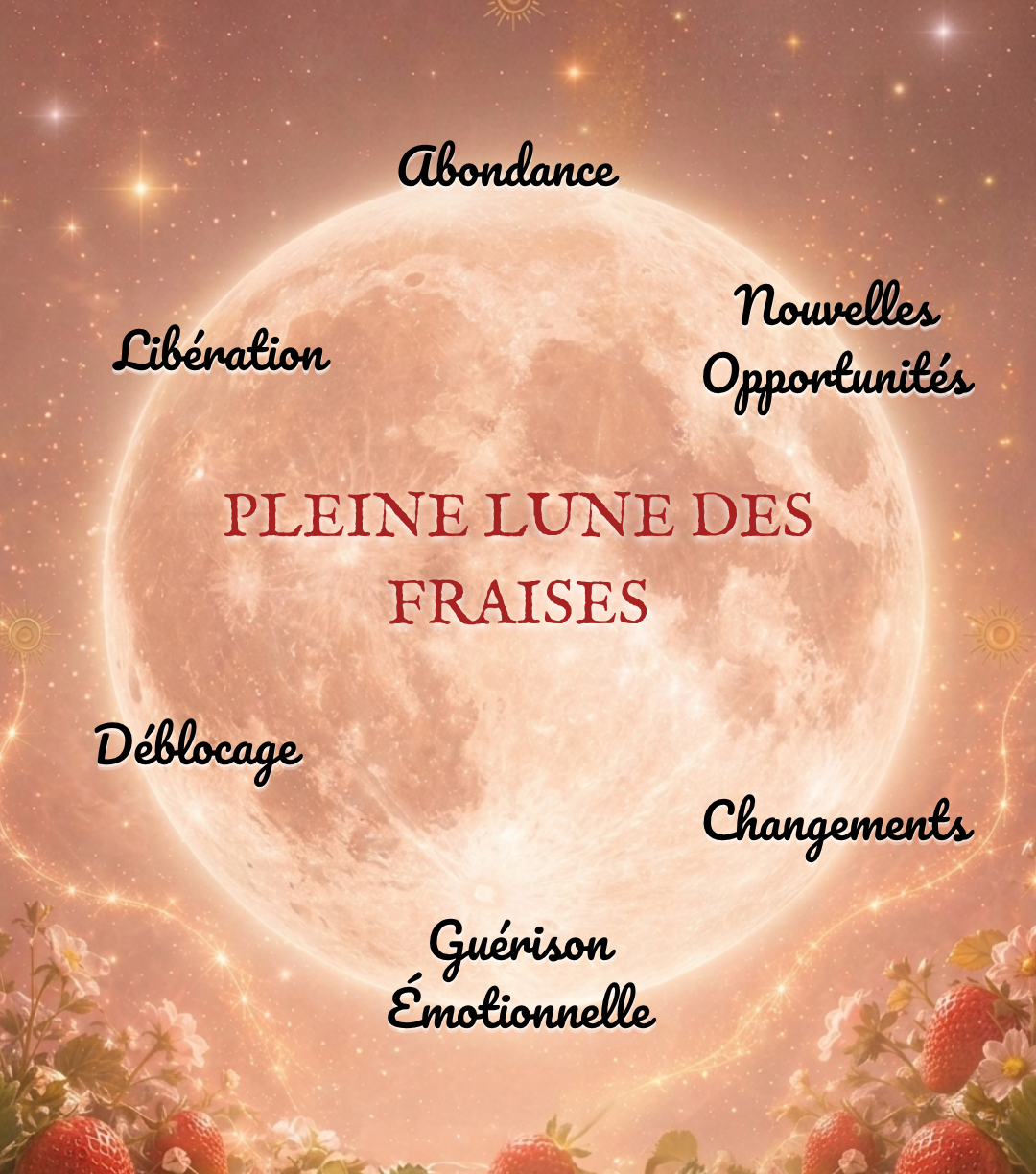 PLEINE LUNE DES FRAISES -ACTIVATION DE L'ABONDANCE